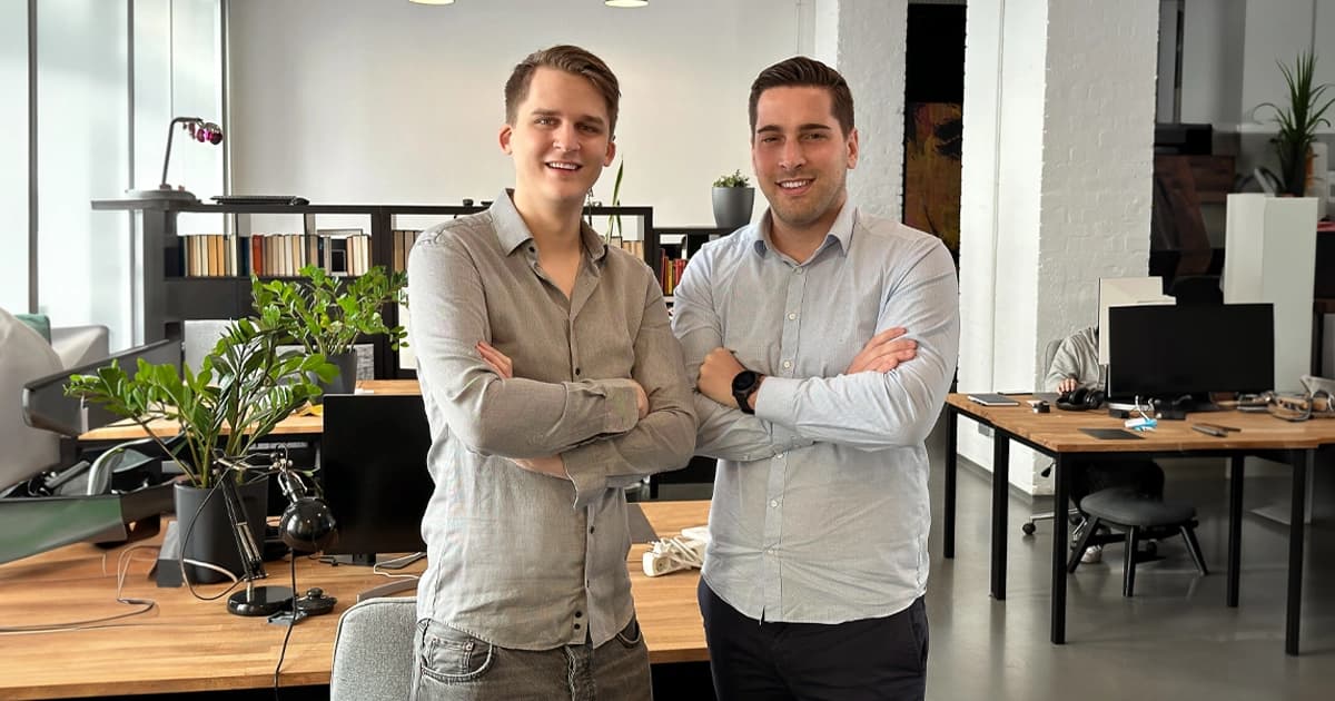 The two cofounders of Shopstory Sebastian Schwelle (CEO) and Robert Böhm (CTO)