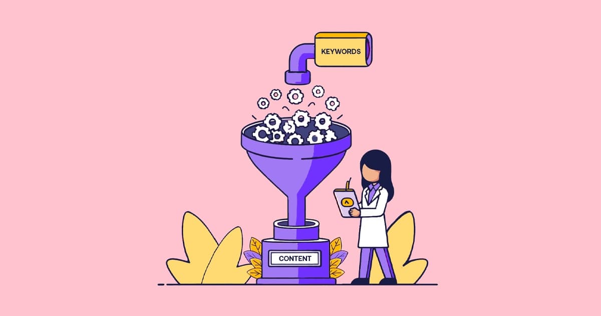 Turn keywords into social media content