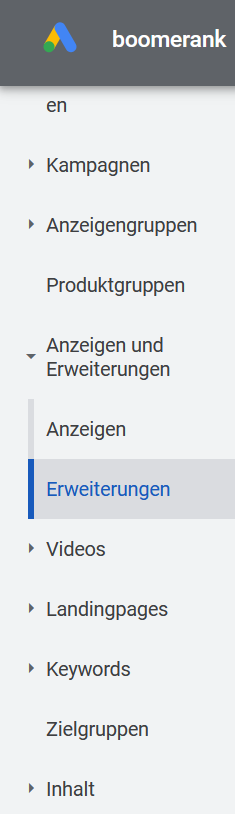 Standorterweiterung in Google Ads
