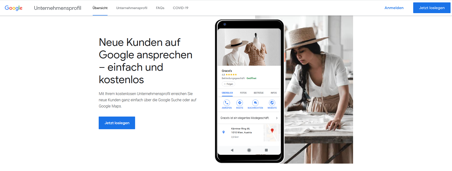 Google My Business Startseite