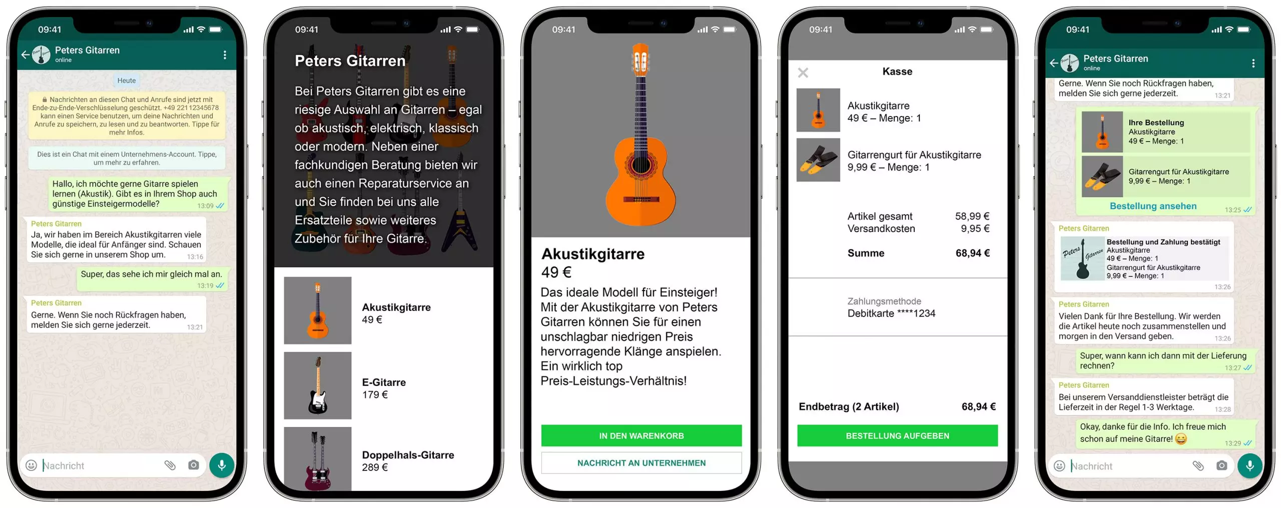 Beispiel Conversational Commerce WhatsApp