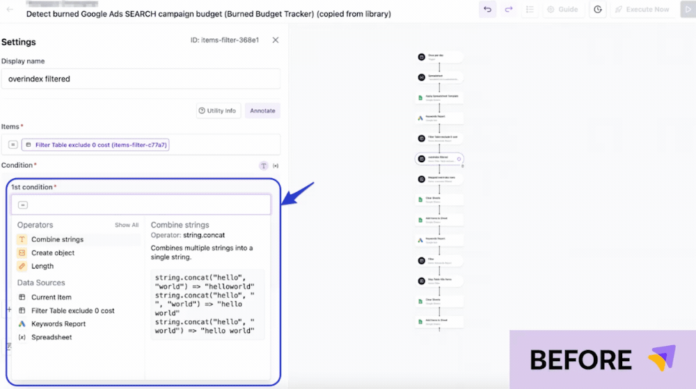 Shopstory's Formula Builder then and now