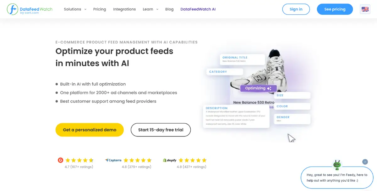 DataFeedWatch product management tool