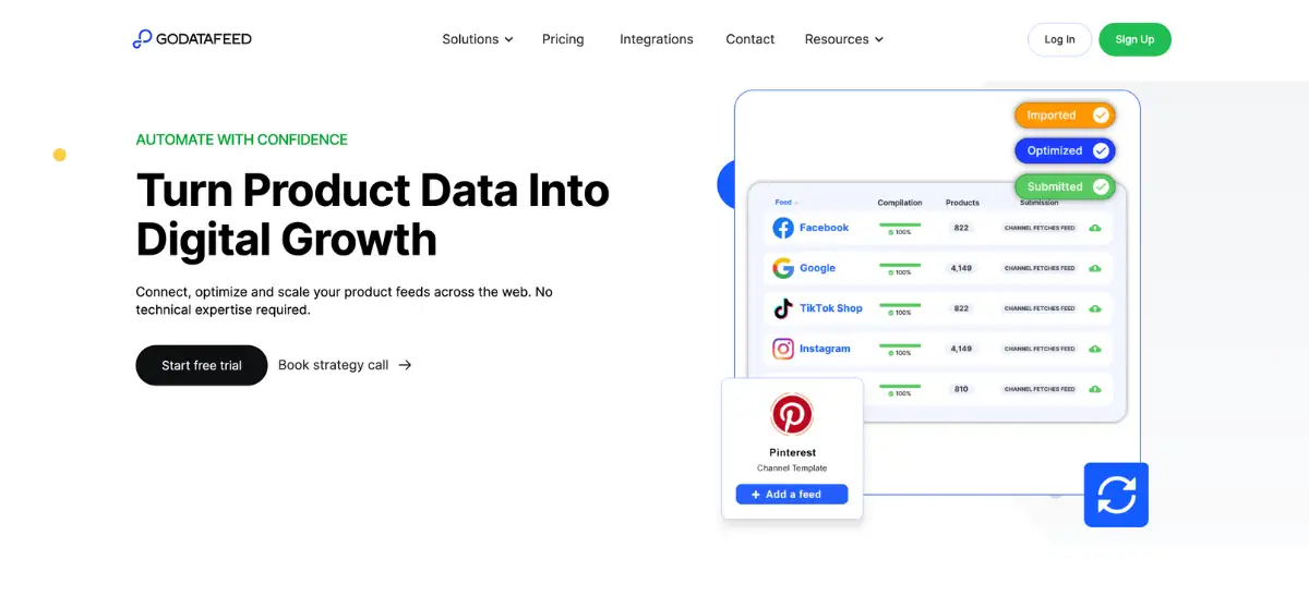 GoDataFeed product management tool