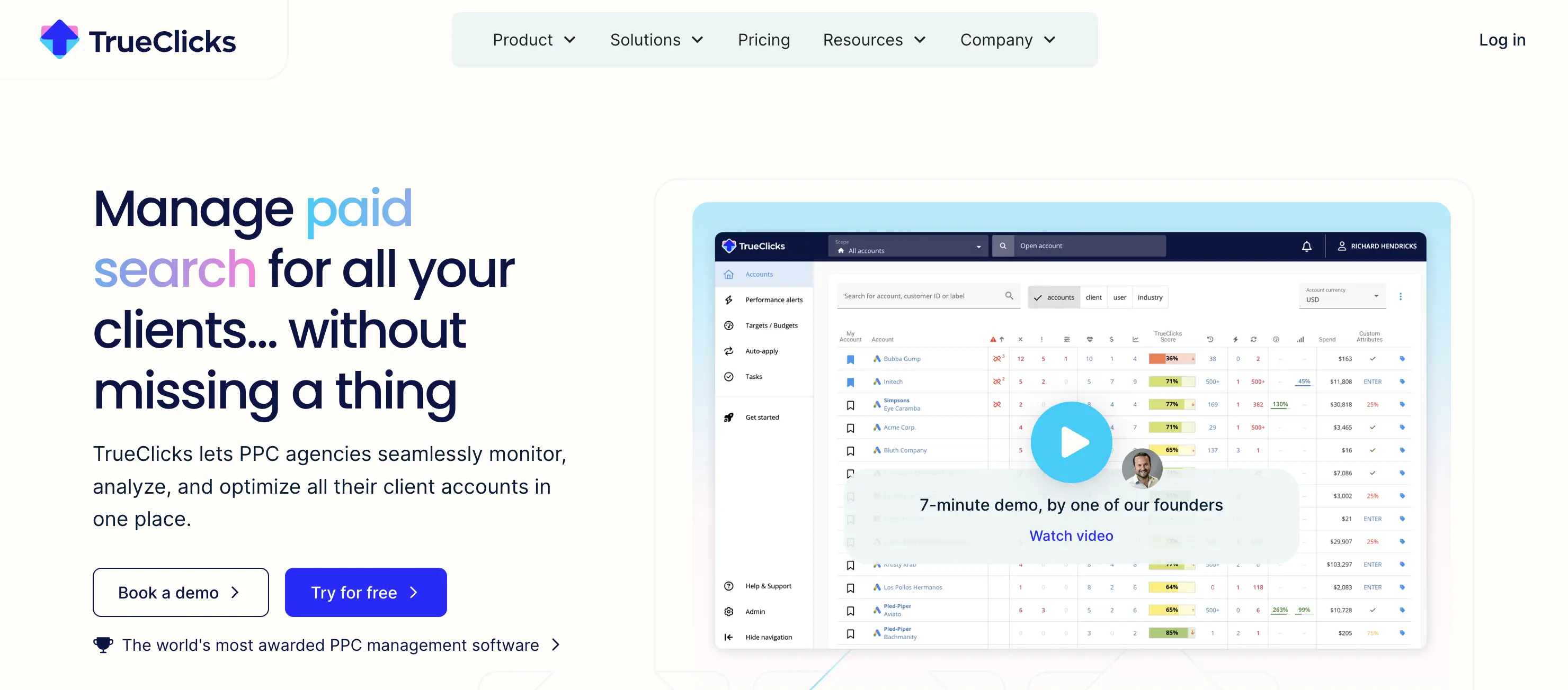 TrueClicks PPC Management Tool in 2025